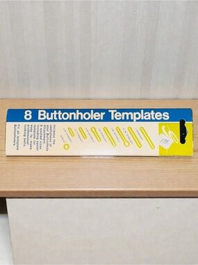 Greist 8 Buttonholer Templates Fits All Template Buttonholers